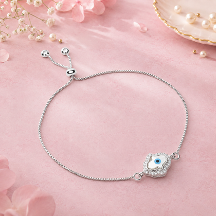 Astral Blessings - 925 Silver Evil Eye Lumba & Bracelet