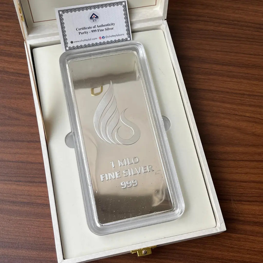 Banyan Tree, Bar shape, 1kg, 999 Pure Silver Coin