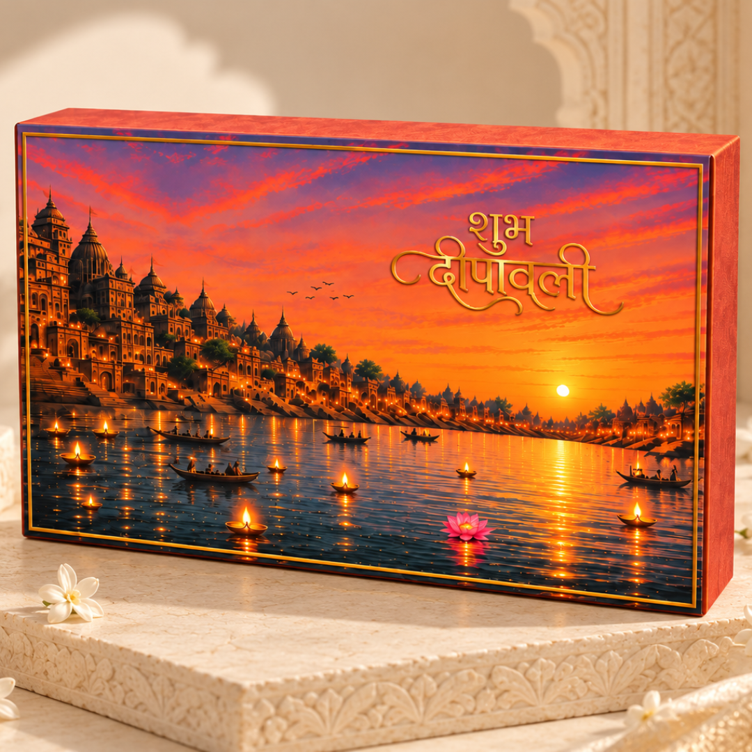Kashi Sandhya Deepotsav Theme Diwali 5g Silver Coin Gift Box