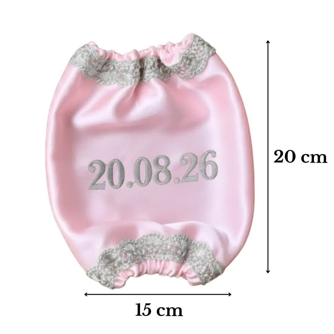 Classic Antique Customisation Baby Pink Bridal Chooda Cover – Date Only | Chotteylal and Sons