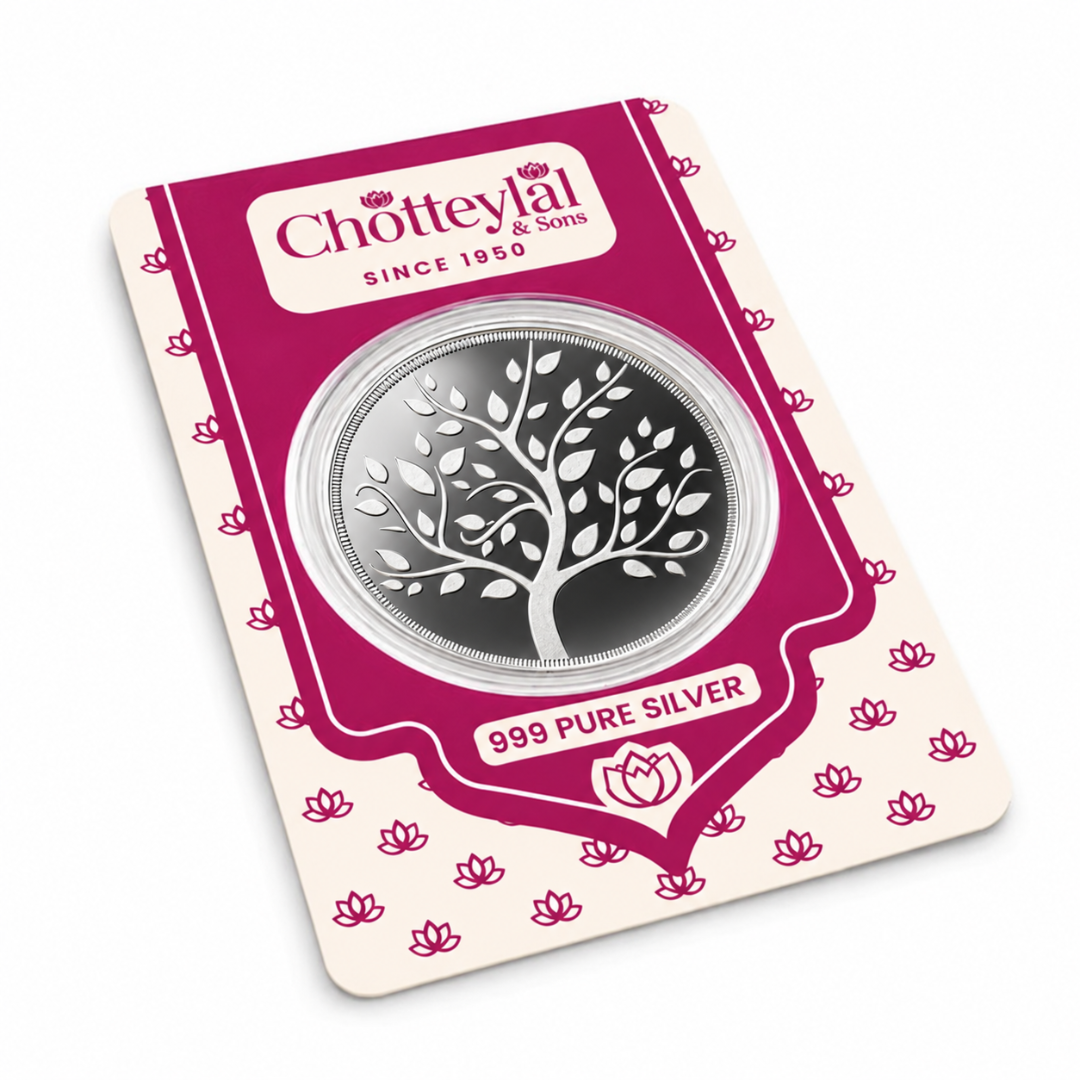 1g 999 Pure Silver Round Coin | Chotteylal Gift Card