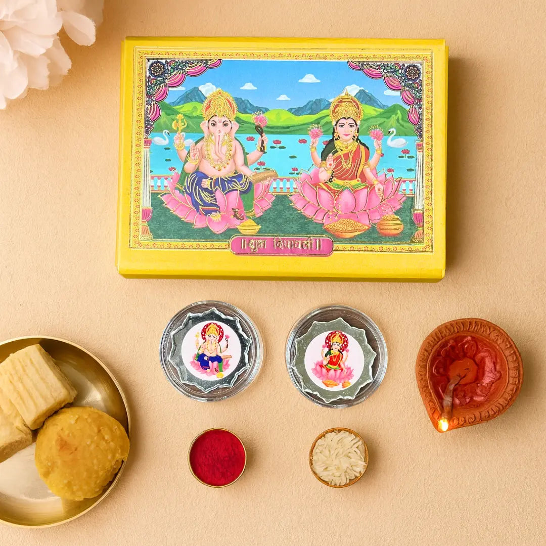 Laxmi Ganesh 4 gm Silver Coin | Best Diwali Gift – Chotteylal and Sons