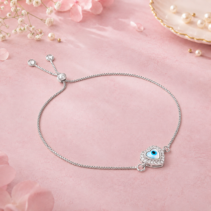 Love You Always - 925 Silver Evil Eye Lumba & Bracelet