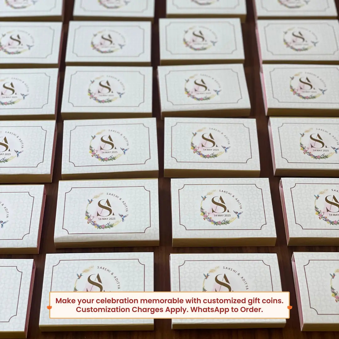 999 Pure Leaf in Hand Silver 20 gm Coin with red box