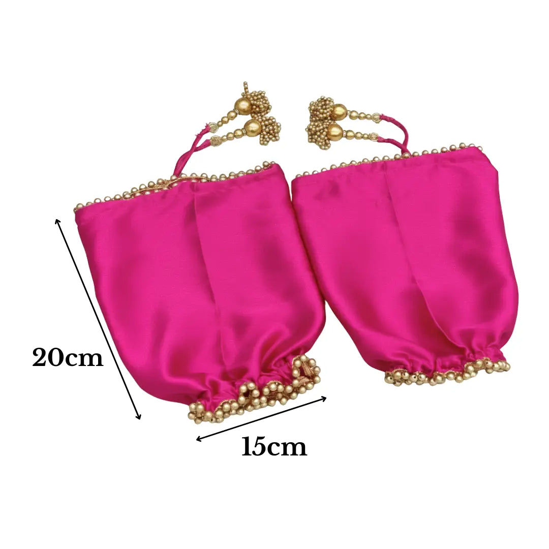 Parineeti With Pearl Beads Pink Chooda Cover | Chotteylal and Sons