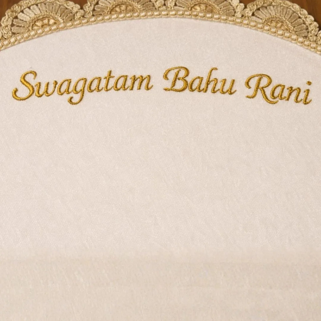 Wedding Hand Thaapa with Personalized Single-Line Message