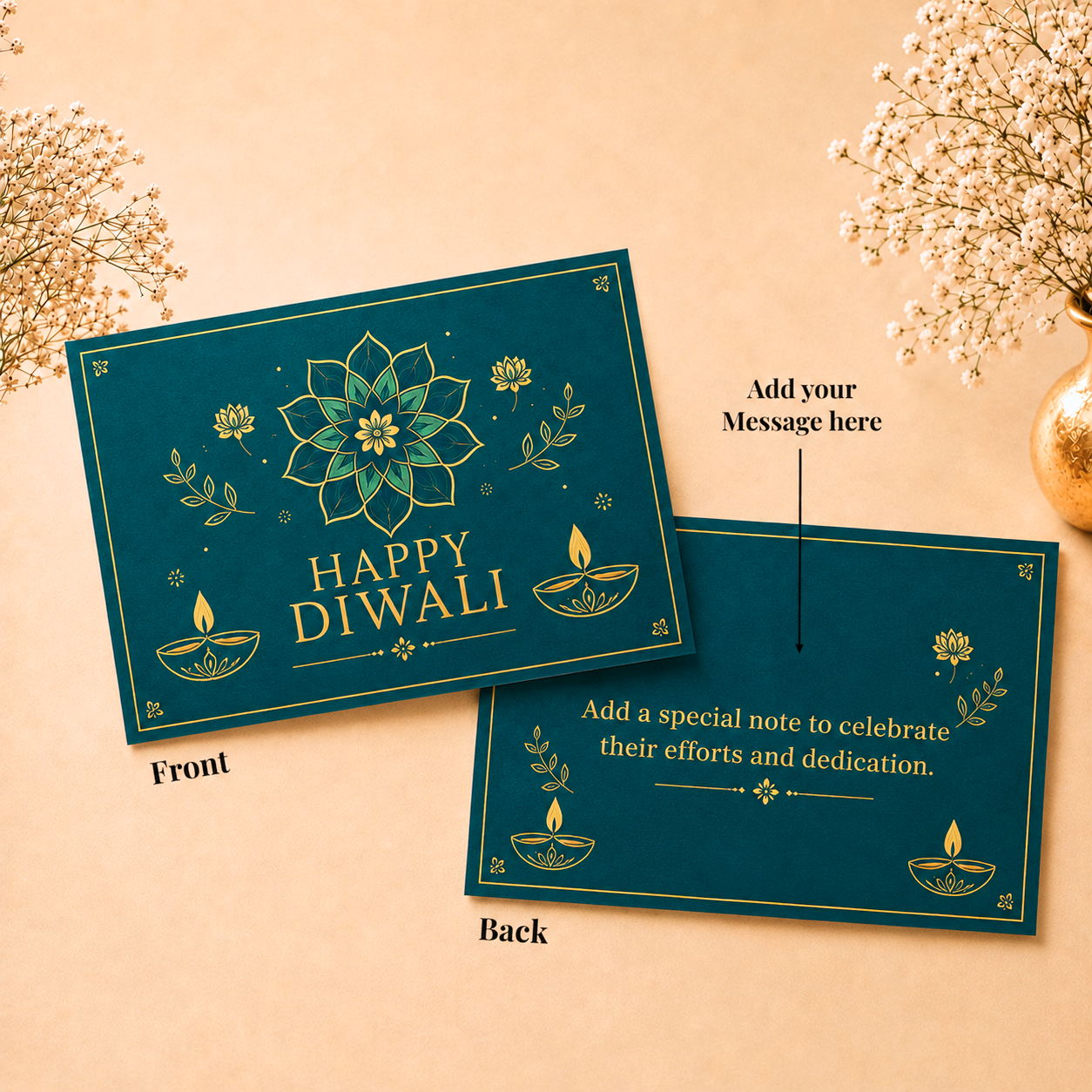 The Auspicious Token - 25g Silver Bar with Happy Diwali Box - Add Logo/Message