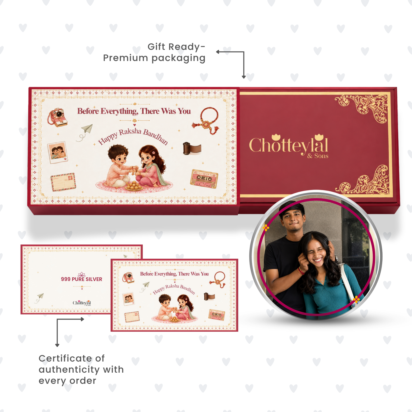 My AI Before AI – Personalised Photo Silver Coin Raksha Bandhan Gift