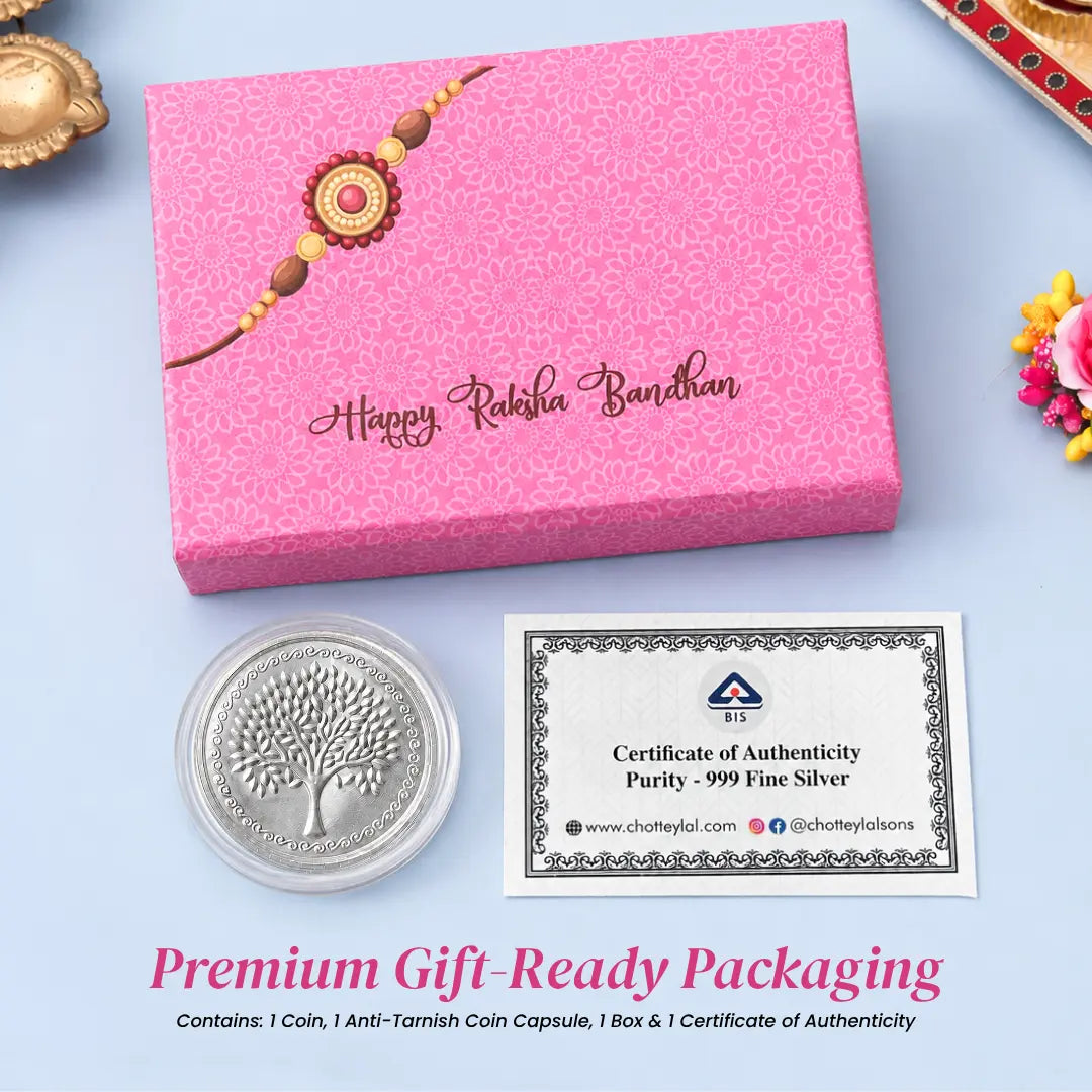 Festive 999 Pure Silver Coin Collection – Perfect Raksha Bandhan Gift