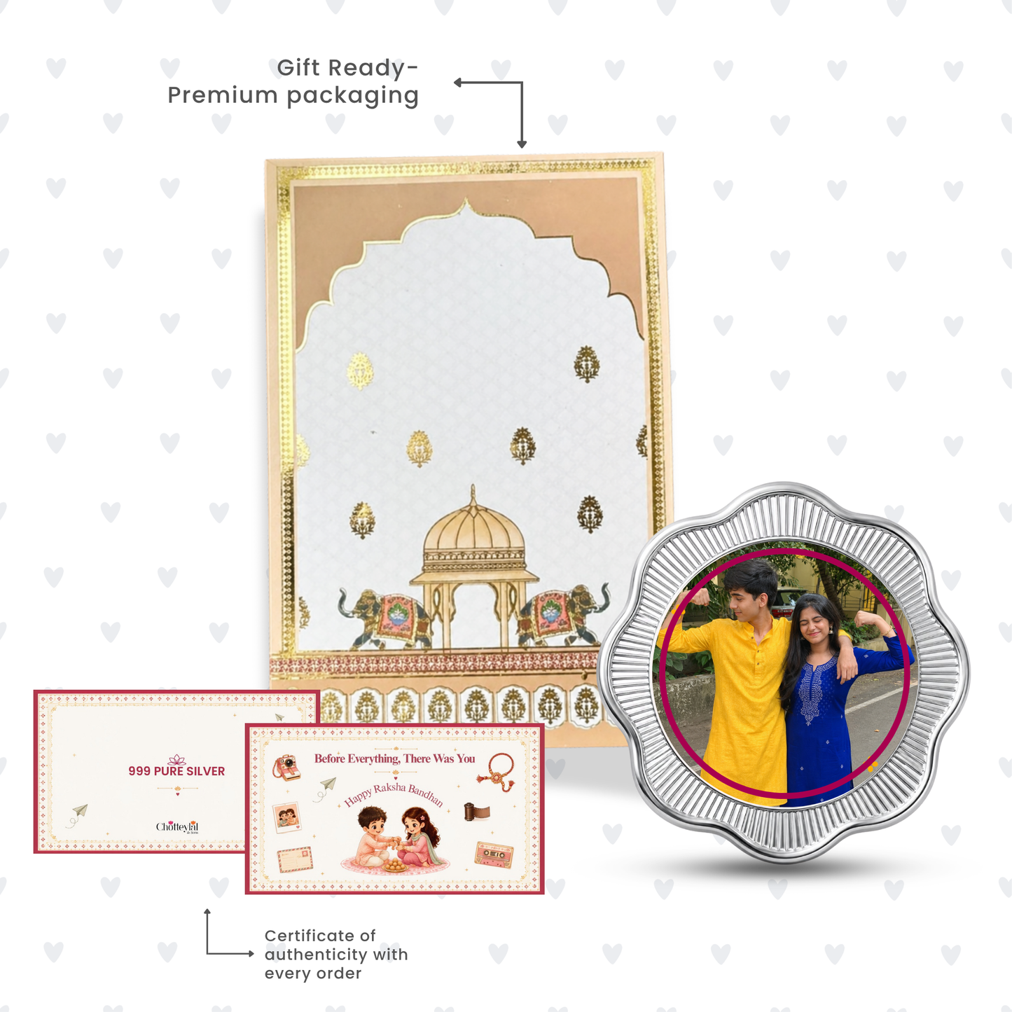 From Reels to Real Life – Personalised Photo Silver Coin Raksha Bandhan Gift