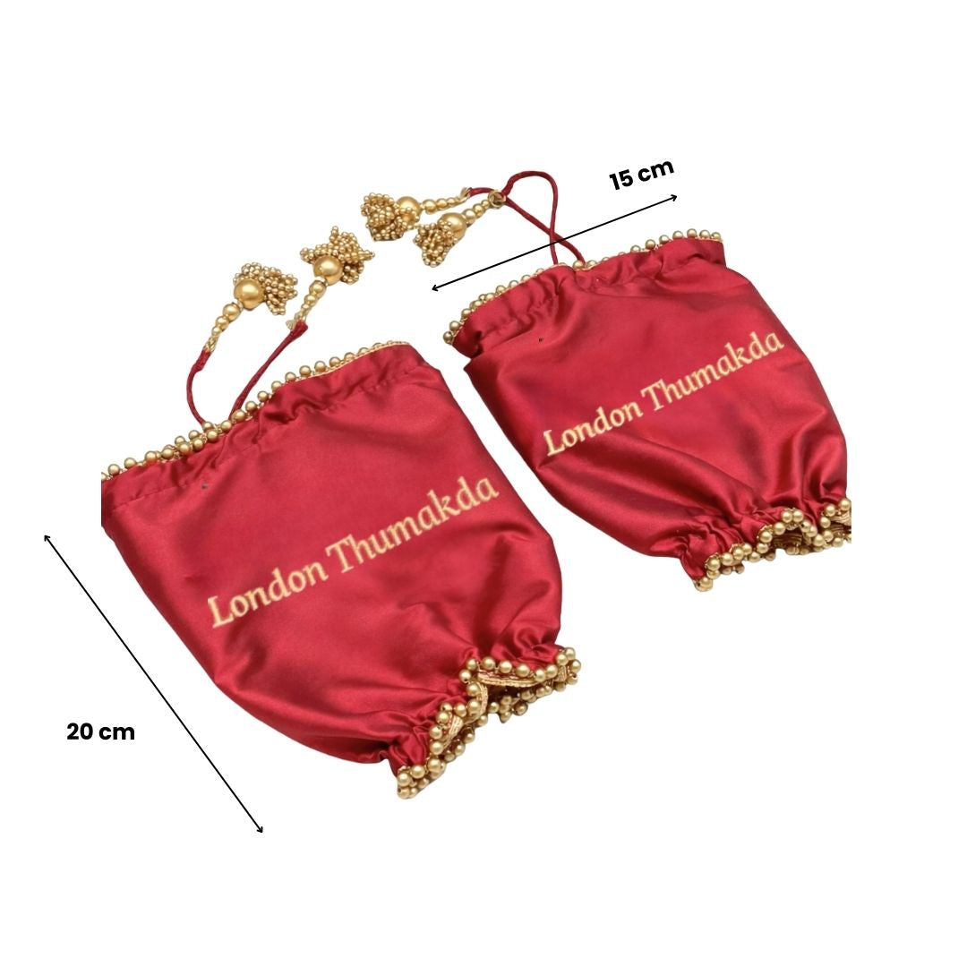 Premium Red Chooda Cover with Personalized 1 Line Text