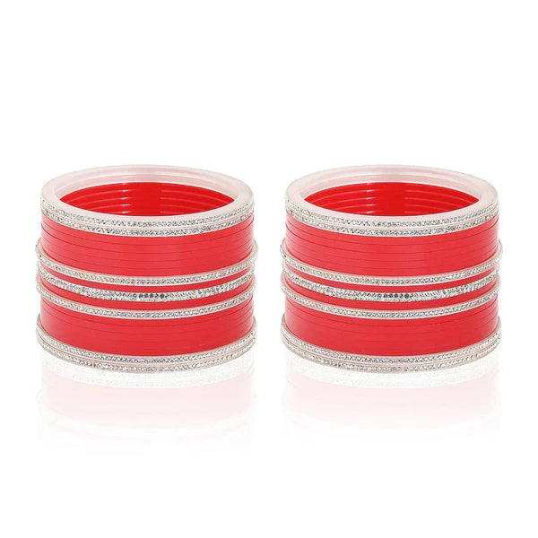 Contemporary Maroon Signature Glow Wedding Chooda