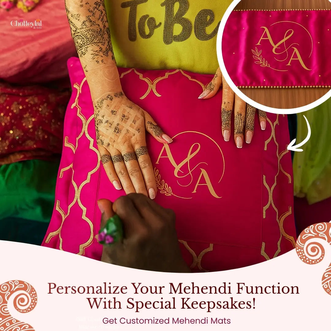 Green Mehndi Mat Customizable With Logo