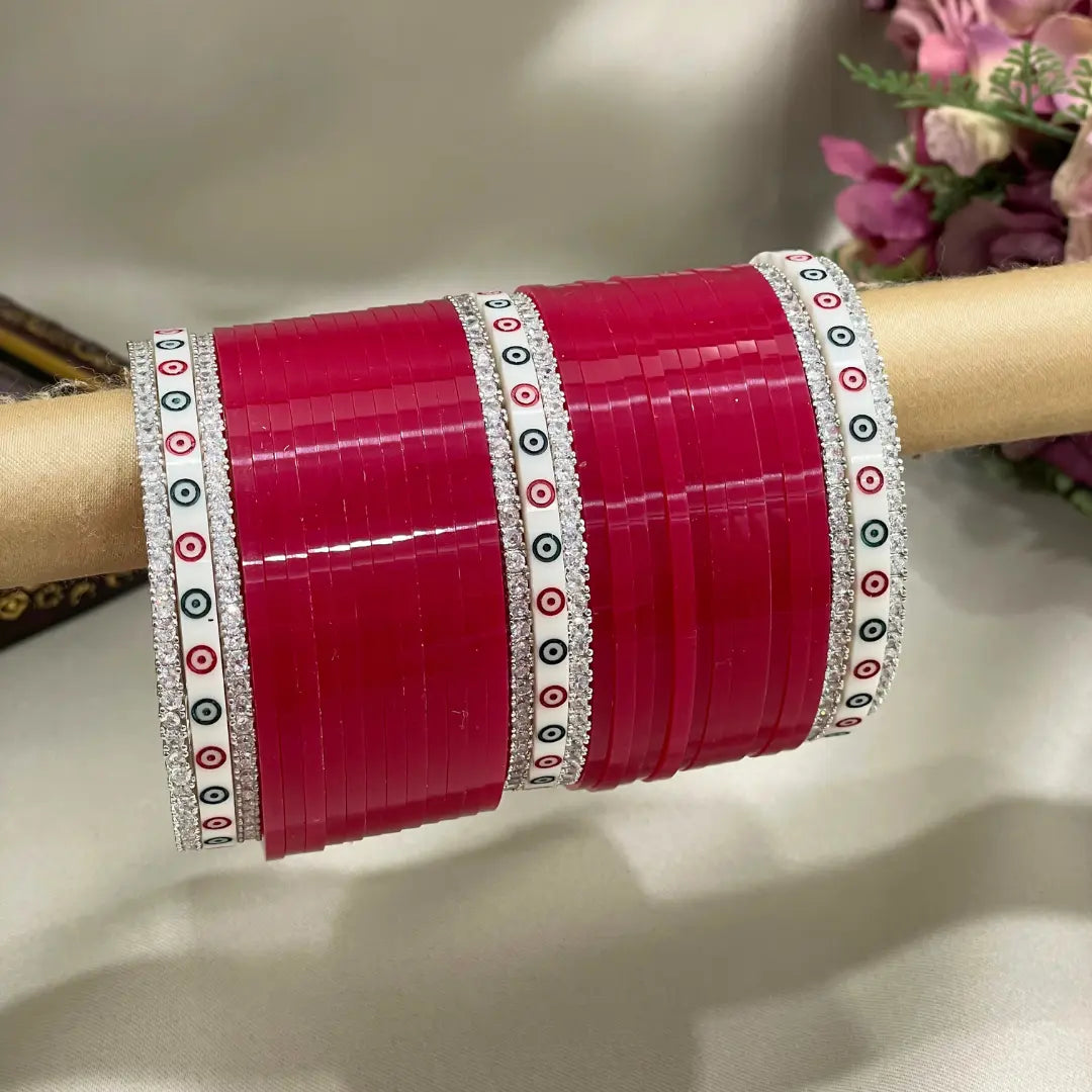 Contemporary Red Wedding Chooda