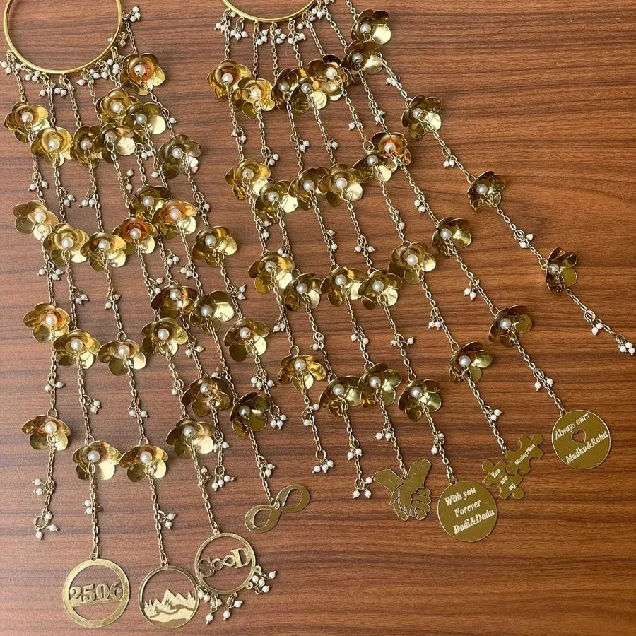 Alia Bhatt Inspired Floral Bridal Kaleera - Customizable With Charms