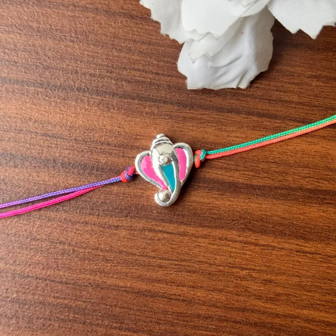 Divine Blessings Rakhi – Lord Ganesha Inspired 92.5 Silver Rakhi