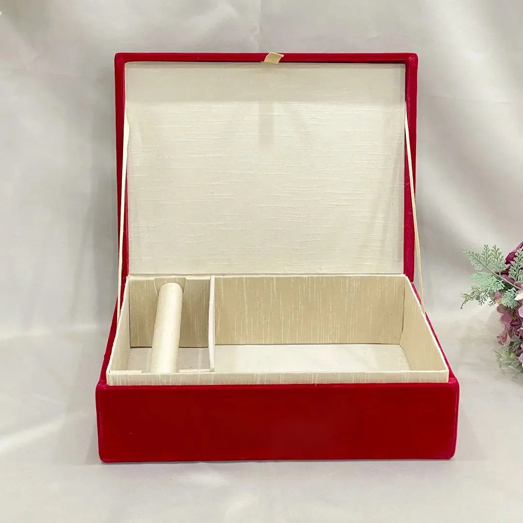 Velvet Chooda Box With Patterned Design - Customize Logo, Names, Dates, etc.