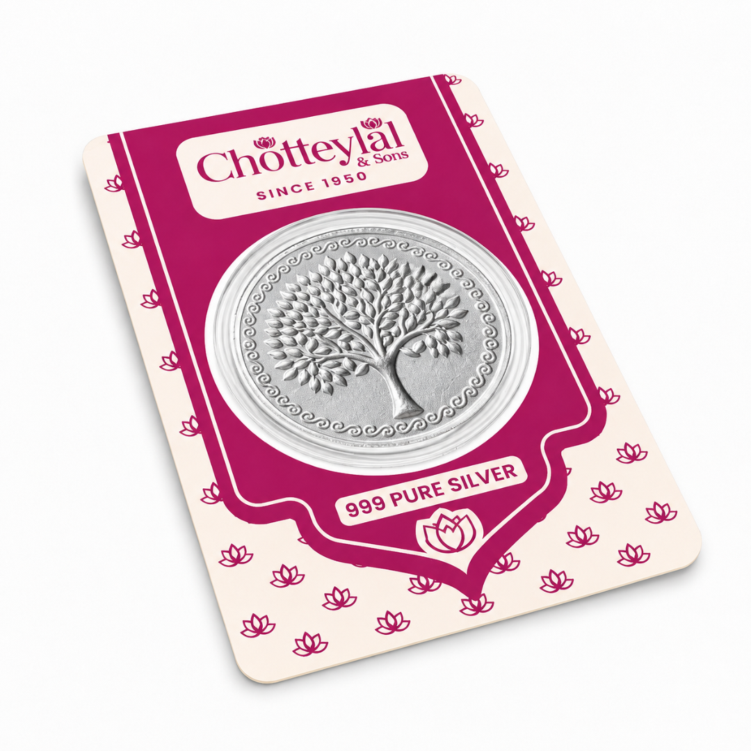 999 Pure Silver 1 Gram Banyan Tree Silver Coin