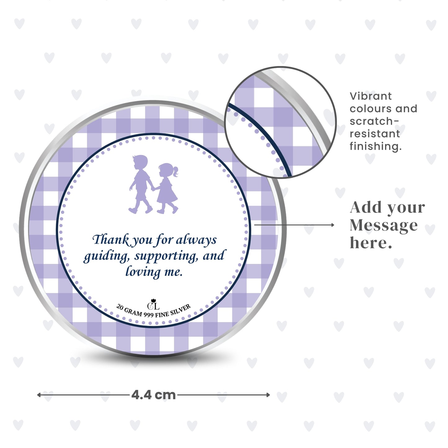 Forever Bond Personalised Raksha Bandhan Silver Coin Gift for Sister