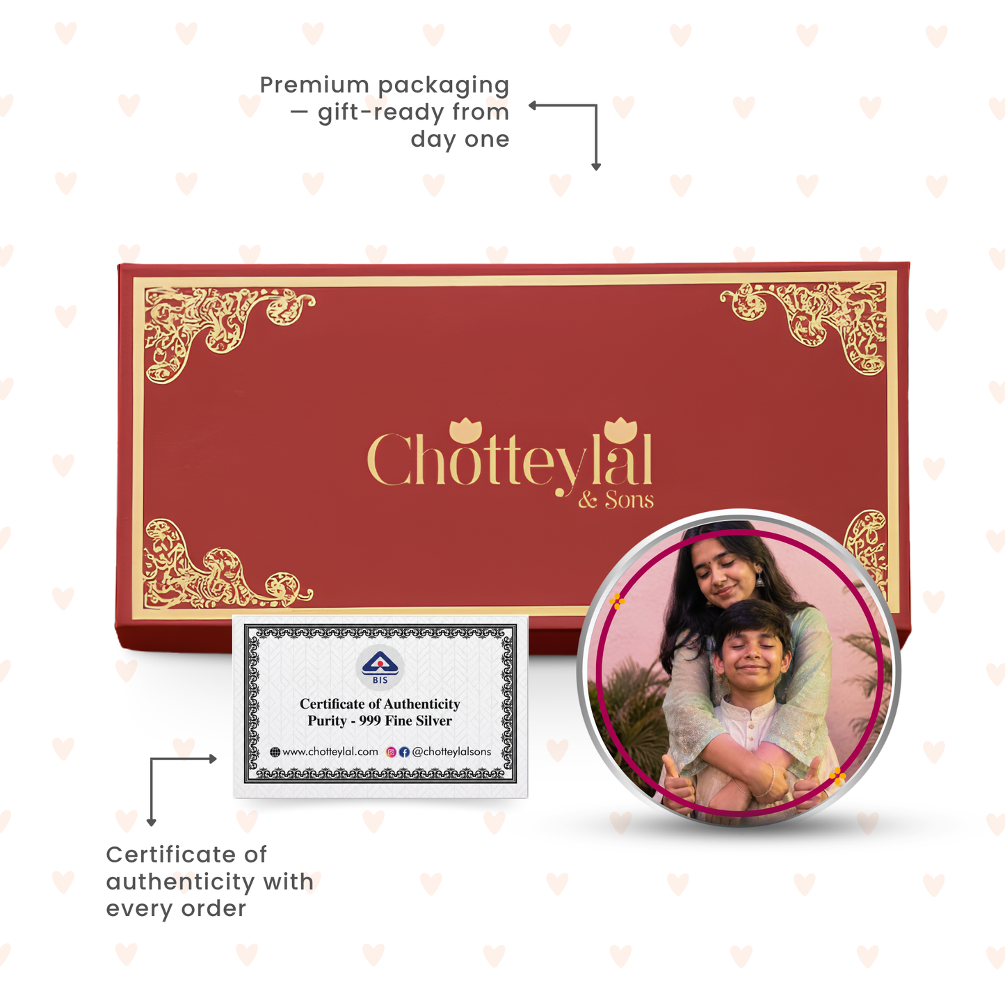 My Personal AI – Personalised Photo Silver Coin Raksha Bandhan Gift