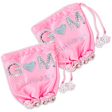 Customizable Initials & Date Design Baby Pink Chooda Cover