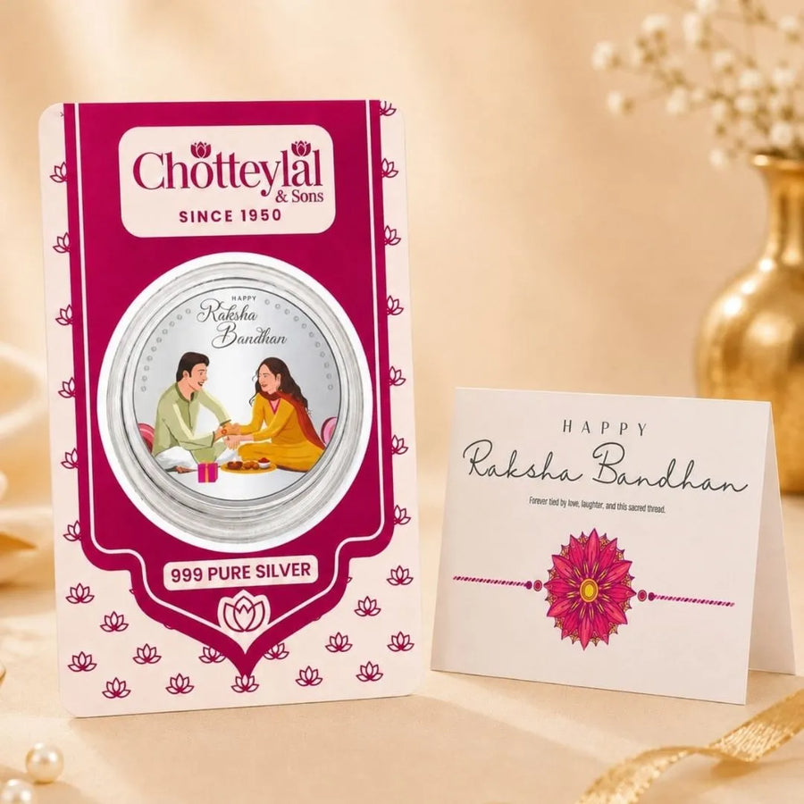 Bhai-Behen Rakhi Blister Card 10g Coin