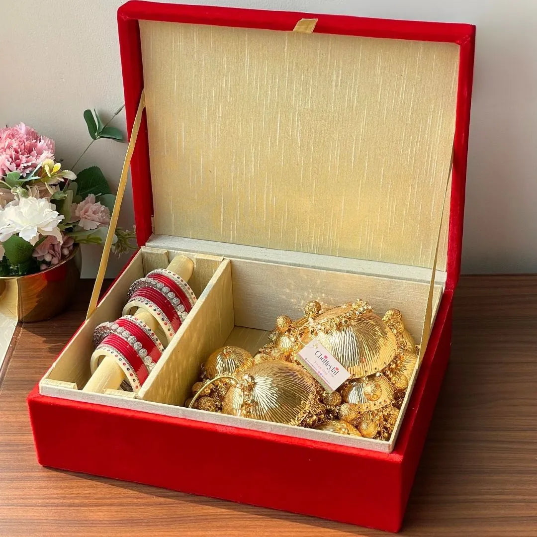 Premium Om Chooda Cover and Box Set for Wedding Ceremonies