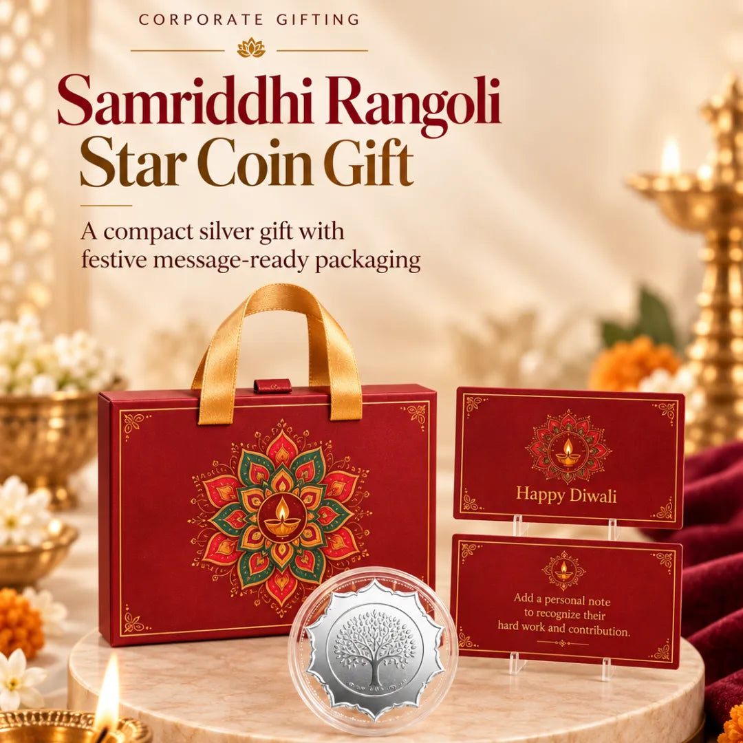 Samriddhi Rangoli 2g Star Coin Gift - Add Logo/Text