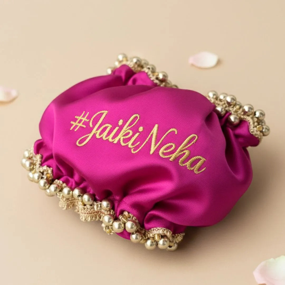Magenta Color Premium Customised Gaana Cover