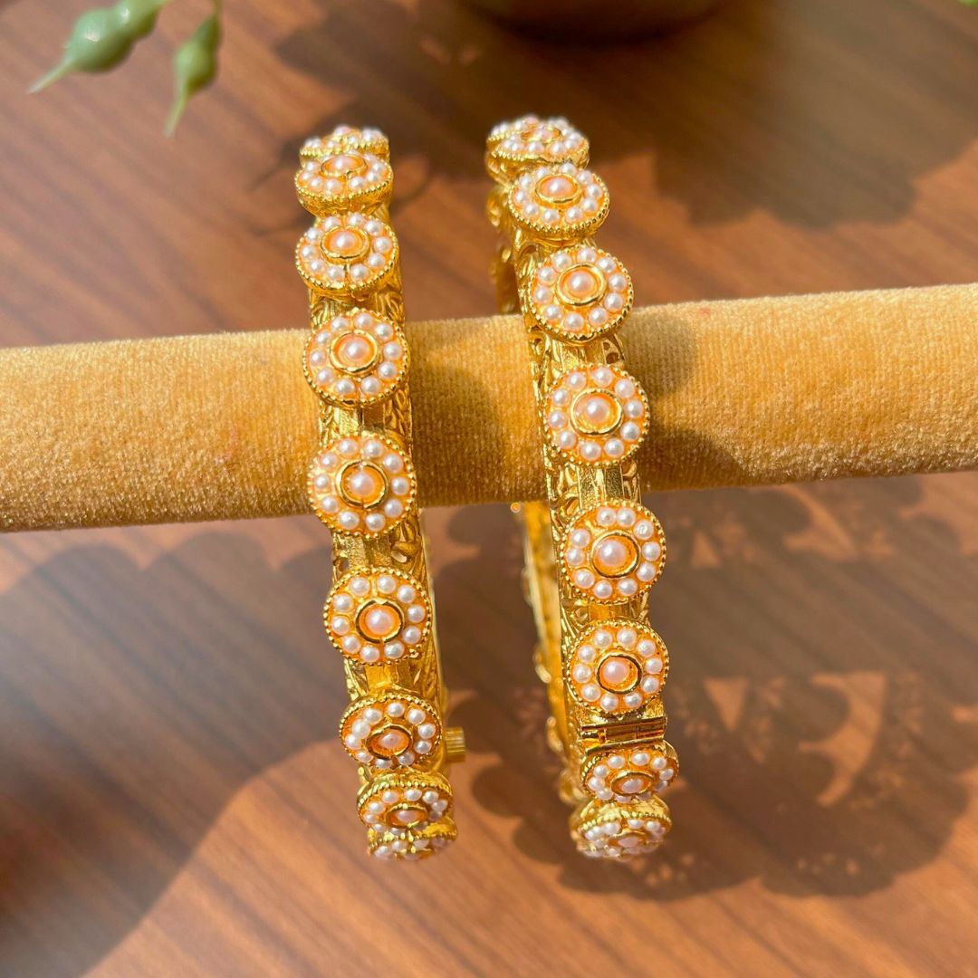 Mogra Patcheli Kada Bangles