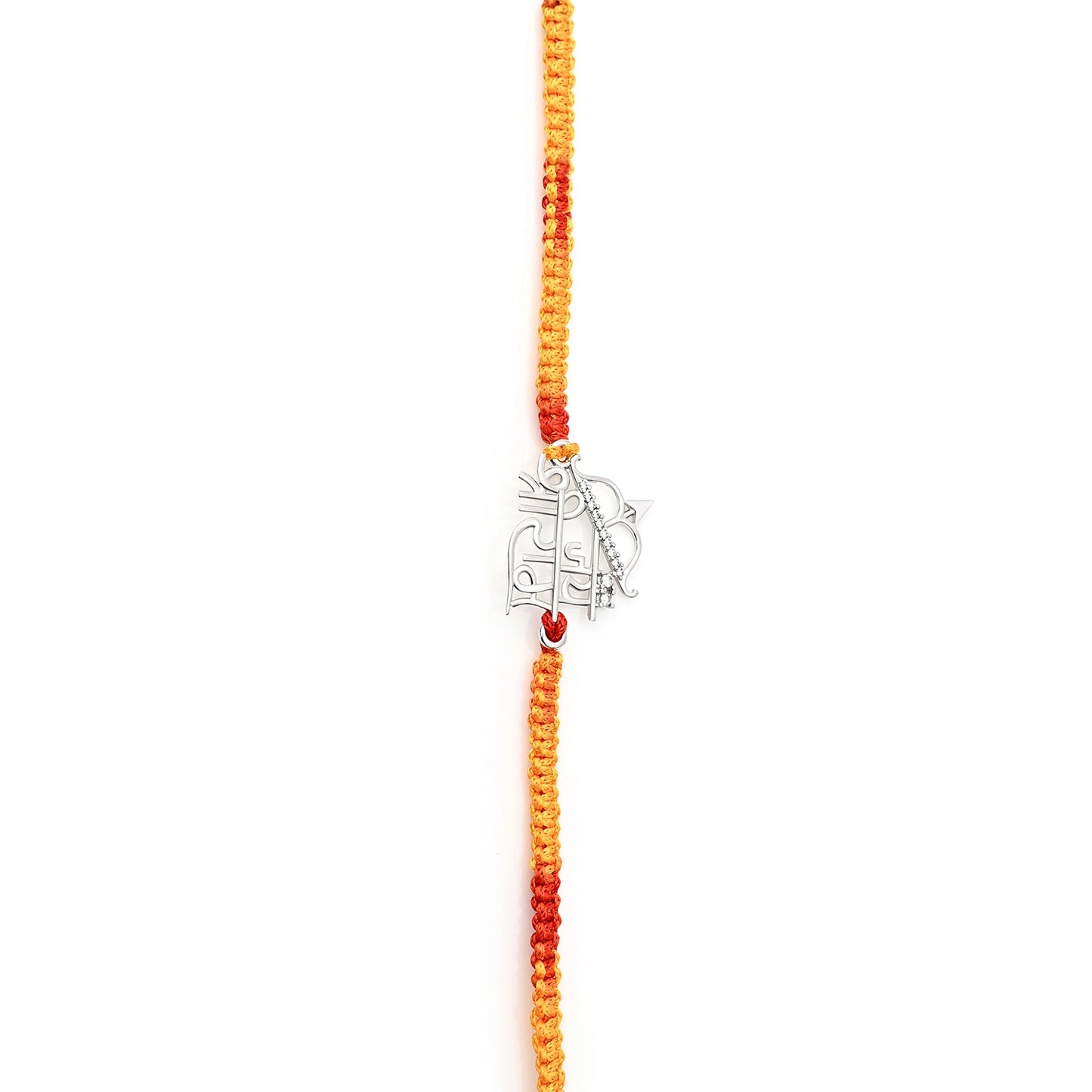 92.5 Silver Jai Shree Ram Rakhi – Designer Bracelet Rakhi for Brother