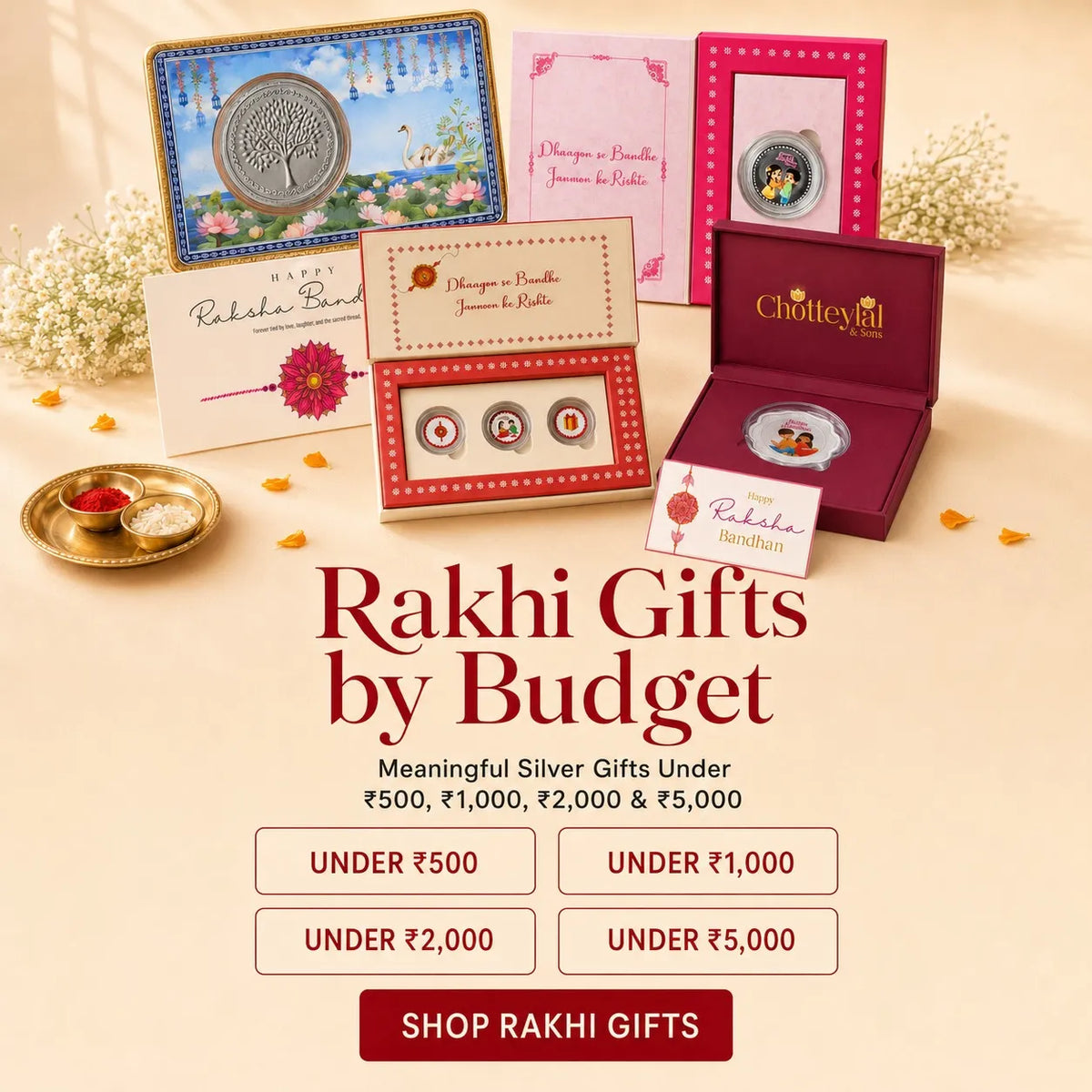 Rakhi Gifts by Budget: Meaningful Silver Gifts Under ₹500, ₹1,000, ₹2,000 and ₹5,000