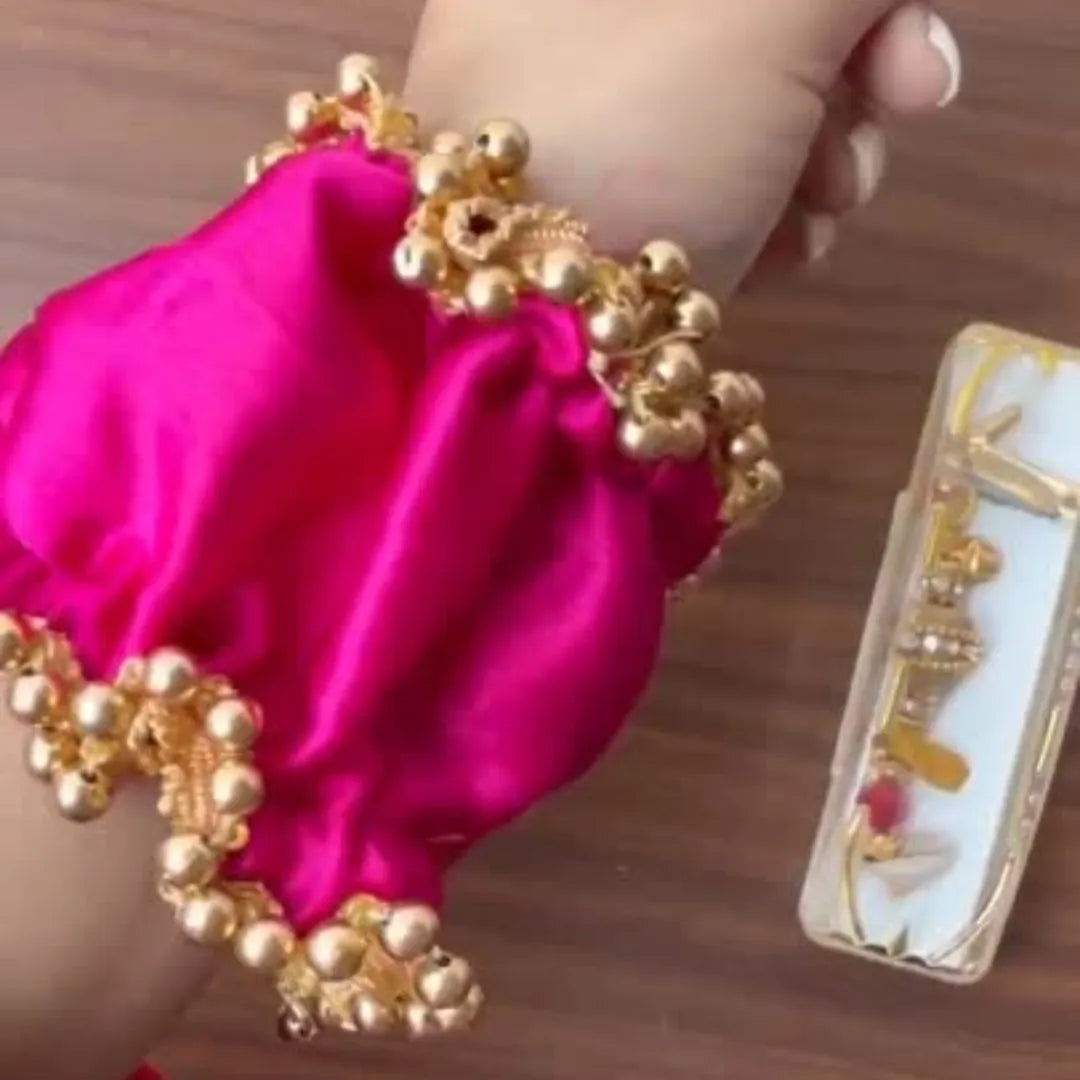 Gaana with Premium Pink Customisable Gaana Cover - Add Logo