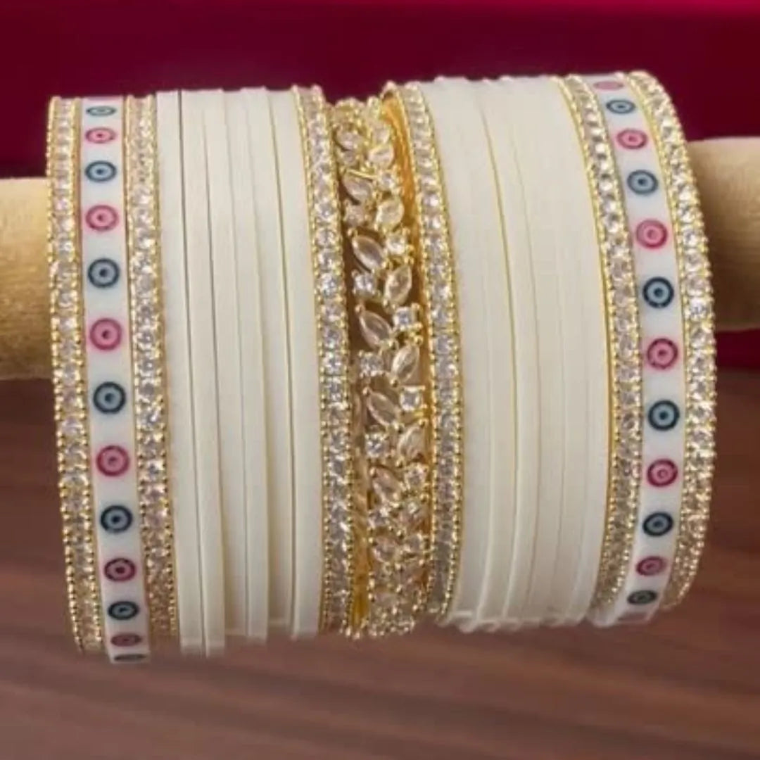 Elegant Ivory Chooda for Luxurious Bridal Rituals