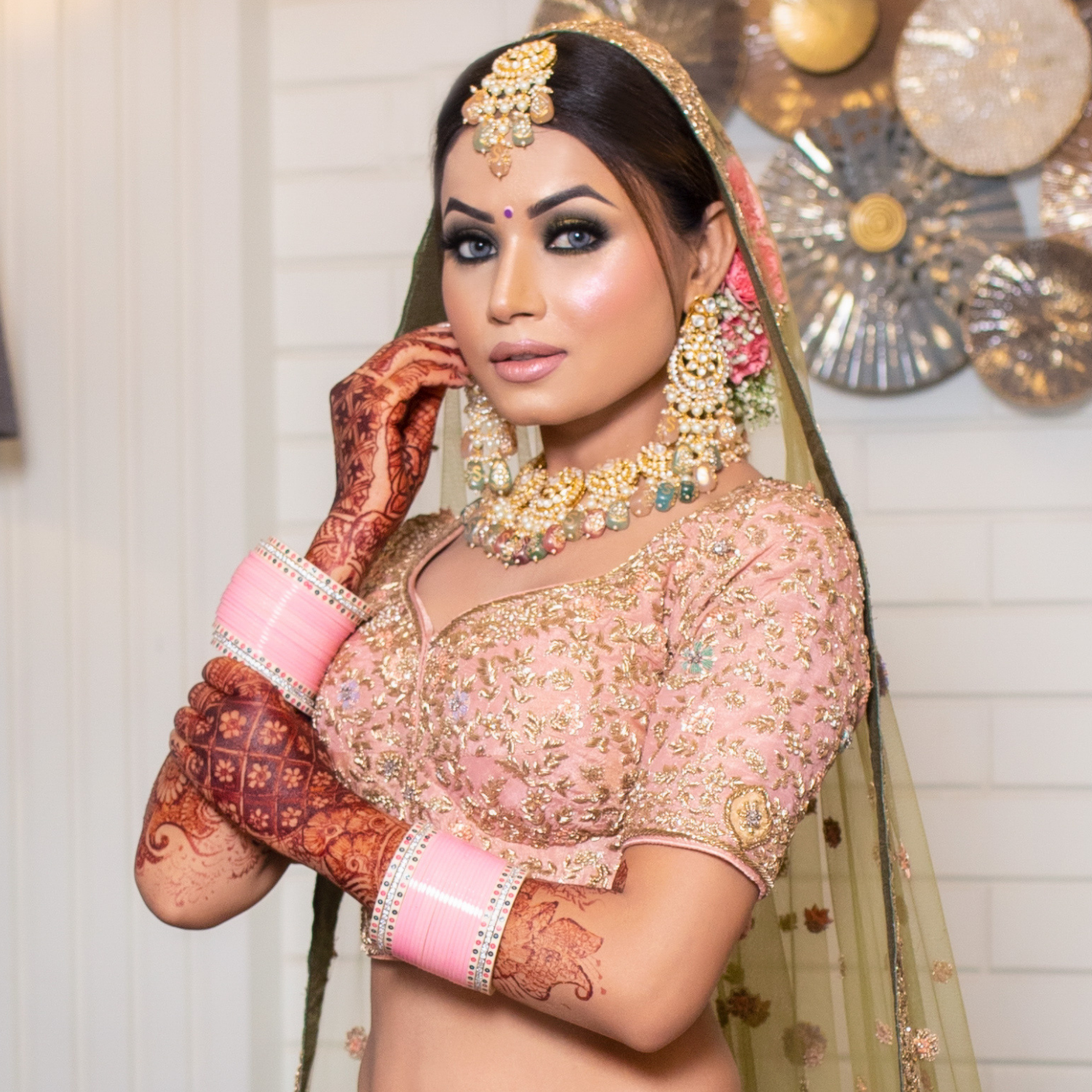 Semi Pearl Bridal Pink Chooda Chotteylal and Sons