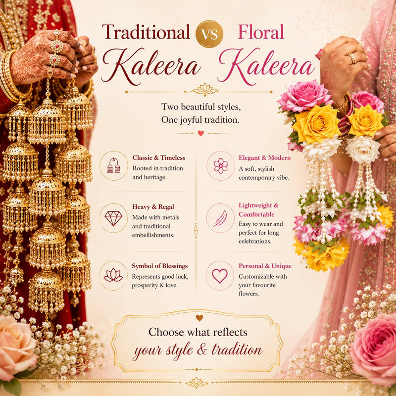 Traditional Kaleera vs Floral Kaleera