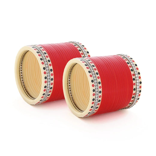 red bridal chura