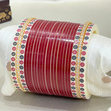 Pure Pearl Royal Diamond Dark Red Chooda