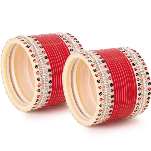 red bridal chura