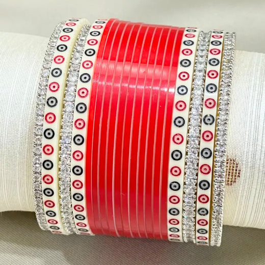  red bridal chura