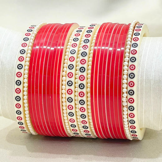 red bridal chura