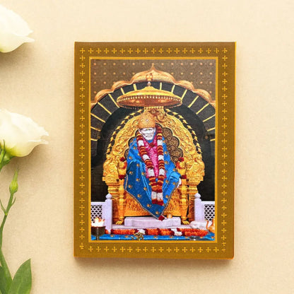 Sai Baba UV Print Silver Coin