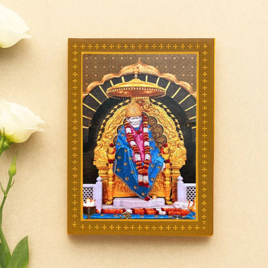 Sai Baba UV Print Silver Coin