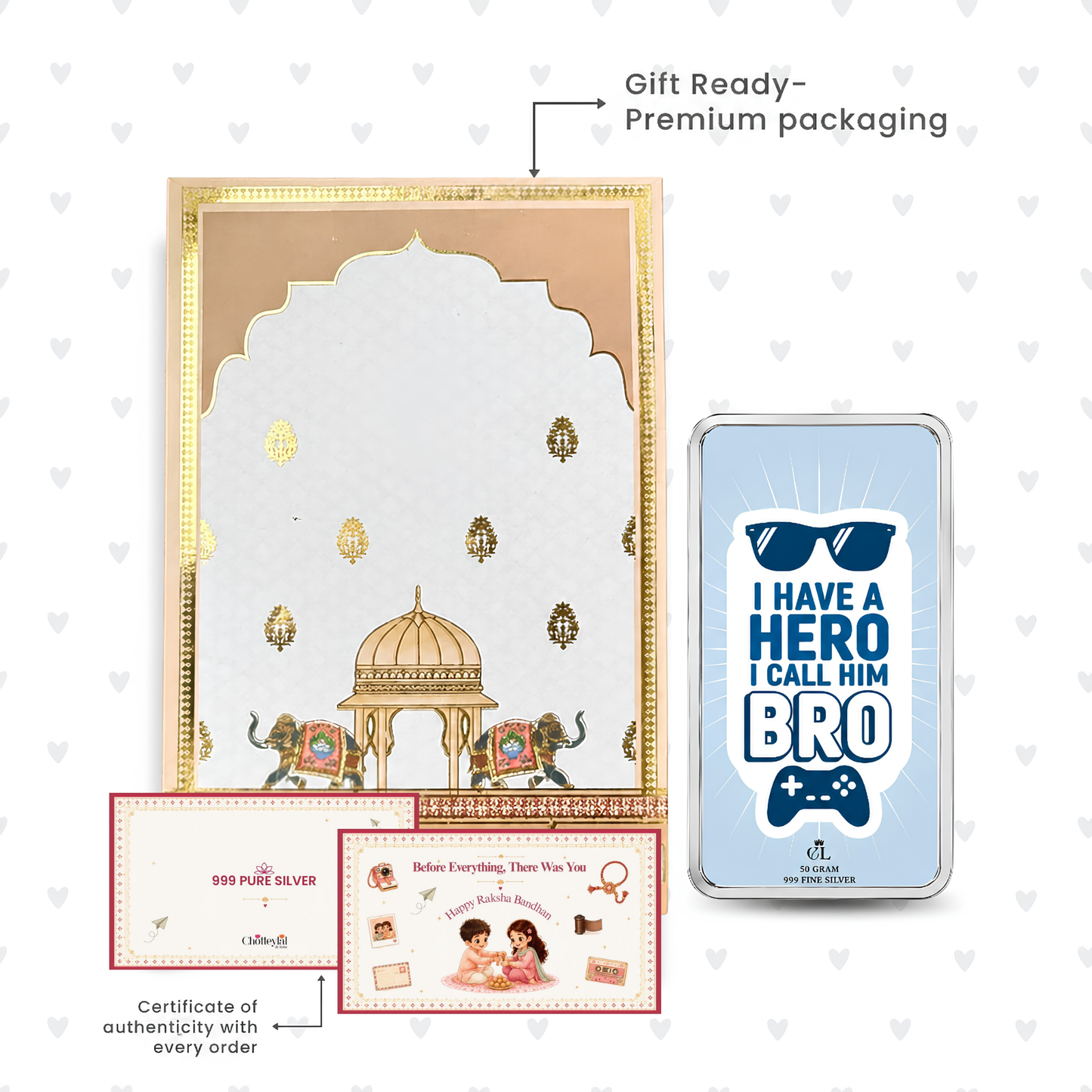 Hero Bro Personalised Silver Bar