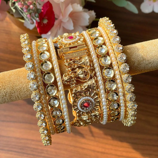 Palki Statement Kada Bangle Set