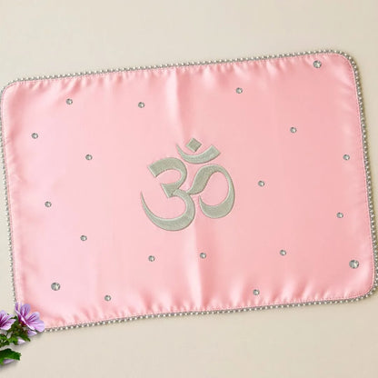 Baby Pink Om Motif Mehendi Mat