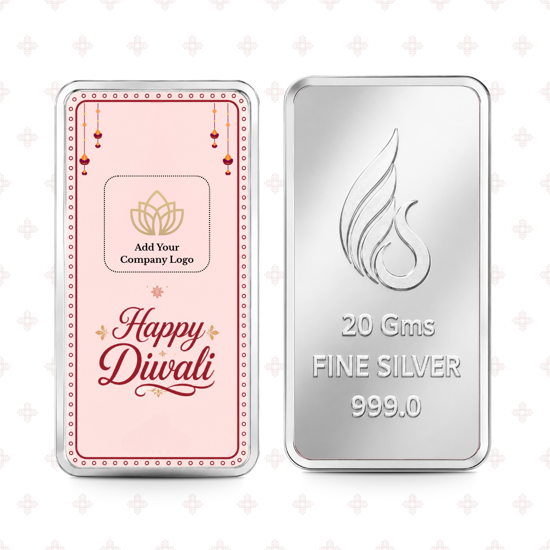 Premium 20g 999 Silver Bar | Diwali Gift for Clients & Employees