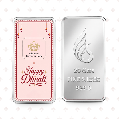Premium 20g 999 Silver Bar | Diwali Gift for Clients & Employees