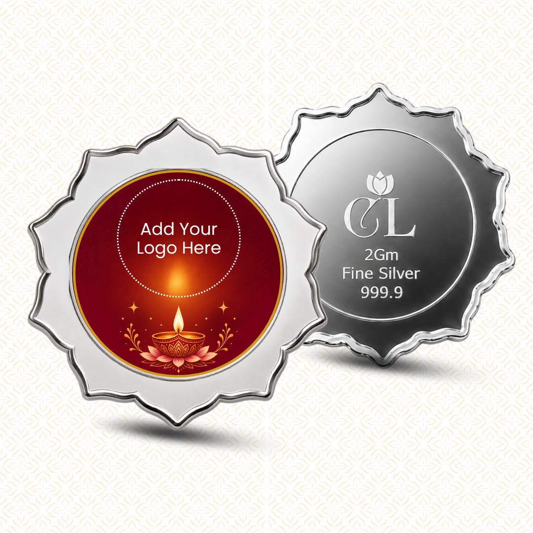 Diya In Every Corner — 2g Silver Coin, Add Company Logo
