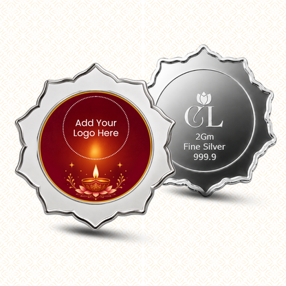 Diya In Every Corner — 2g Silver Coin, Add Company Logo